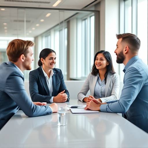 Une √©quipe discutant d'une strat√©gie marketing